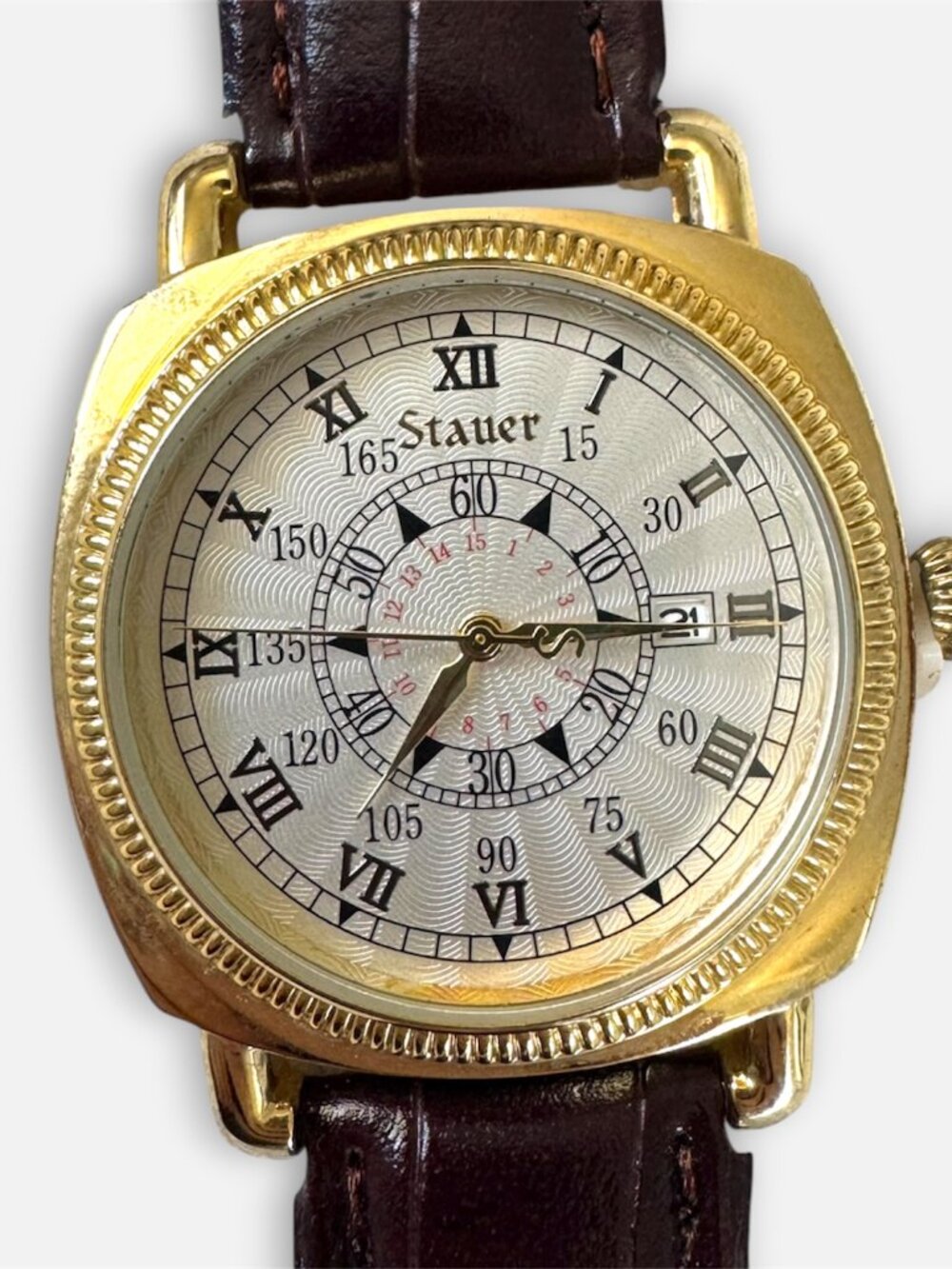 Stauer Leather Mens Watch- Works